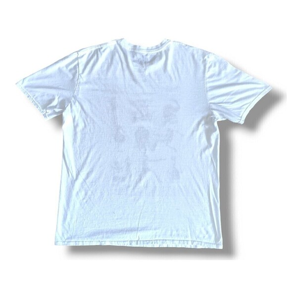 🔴 Men In Black Shirt Men Large White Short Sleeve Graphic Tee Universal Studio - Picture 6 of 9